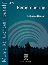 Remembering Concert Band sheet music cover